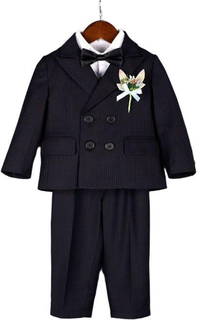 해피델리 오페라 스트라이프 더블 정장세트 결혼식 화동 하객룩 졸업 입학 정장