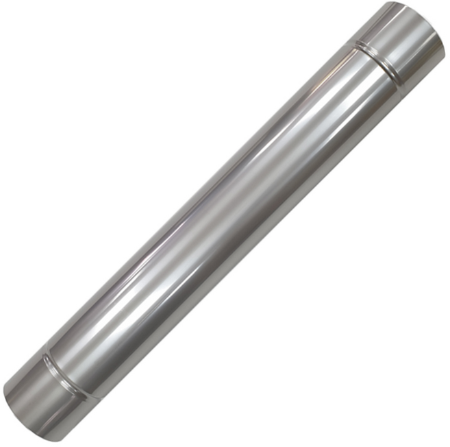 스토브에이드 125mm 단관1M / 스텐연통 두께0.5mm 화목난로 펠렛 보일러 연도