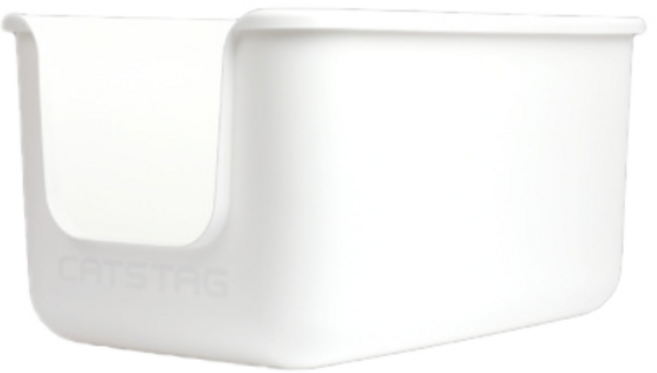 캣츠태그 점보 묘래박스 고양이 화장실, 화이트, 1개