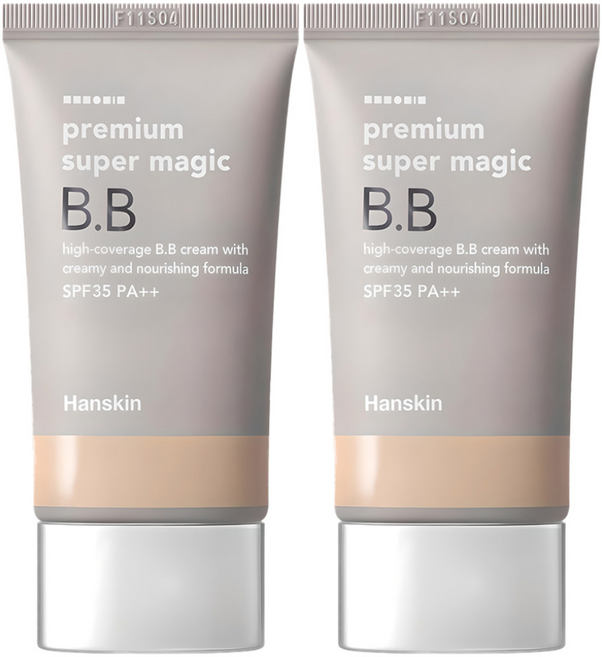 Hanskin Premium Super Magic BB霜 SPF35 PA++, 單色, 45g, 2條