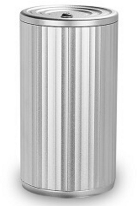 무게감있는 고급형금속재털이 차량용재털이 화재걱정NO 냄새없는밀폐력 프리미엄재털이 사무실재털이 가정용재털이, 실버, 1개