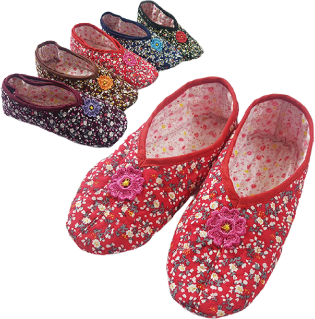 오렌지라임 누비덧신 2켤레 #꽃양말 홈덧신