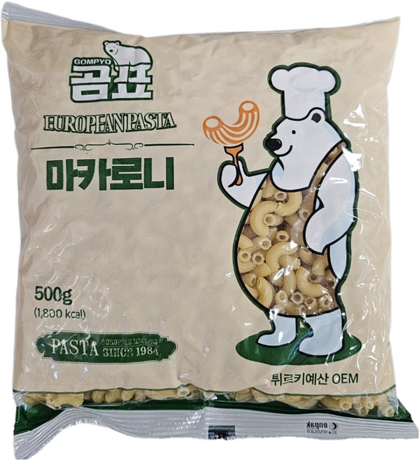 영동식품 곰표 마카로니, 2개, 500g