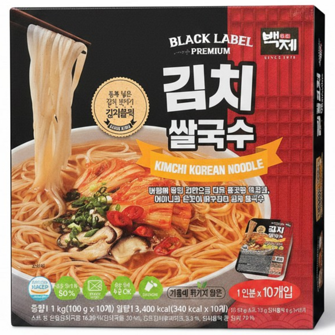 코스트코 백제 김치 쌀국수 1kg (100g X 10개)