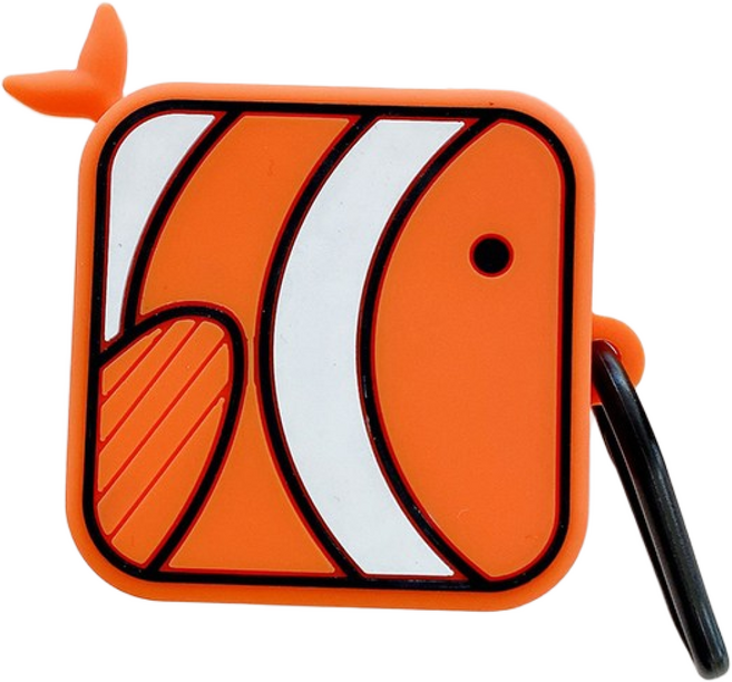 루톰 갤럭시 버즈 FE 라이브 버즈2 프로 케이스, 버즈프로/버즈2/버즈2프로/버즈라이브/버즈FE, 니모물고기, 1개