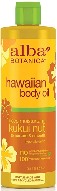 Alba Botanica 하와이안 바디 오일 딥 모이스처라이징 쿠쿠이 너트, 251ml, 1개 - 쿠팡