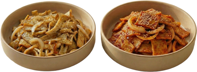 [명품 어묵 볶음 두종류 세트] 양념 어묵 볶음 과 간장 어묵 볶음 / 어묵조림 두종, 1개, 530g