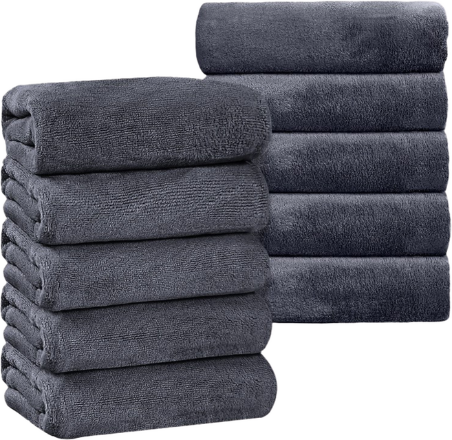 PPEAT 고급 호텔수건 200수 코마사 OEKO-TEX 인증을 무형광 먼지없는수건 연말선물 답례품 진드기방지 항균인증 수건, 10개, 색상3