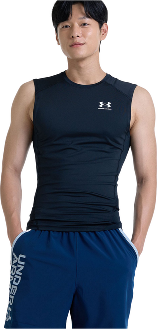 [언더아머 본사]남성 HeatGear 아머 슬리브리스 1361522-001
