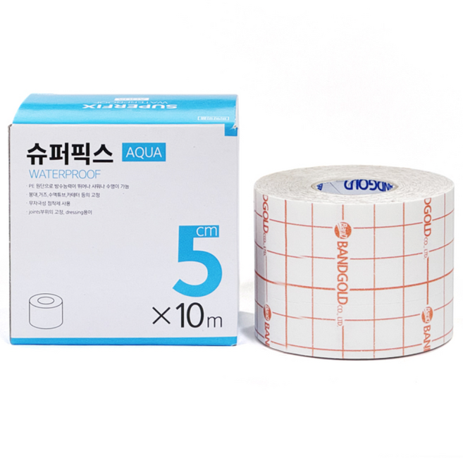 슈퍼픽스 아쿠아 롤 반창고 5cm x 10m, 1개입, 1개