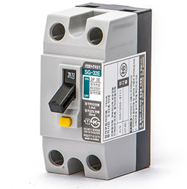 제일전기 산업용 누전차단기 SG-32E 2P 15A, 1개