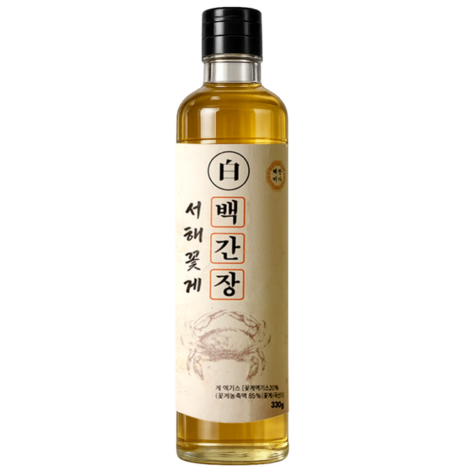 요리는 이걸로 끝! 서해꽃게 백간장, 5개, 330g