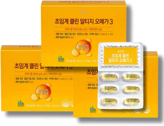 혈행개선 건조한 눈 개선 기억력 개선 콜레스테롤 낮추는 혈중 지질 개선 초임계 알티지 rtg 오메가 3, 180정, 1개 - 쿠팡