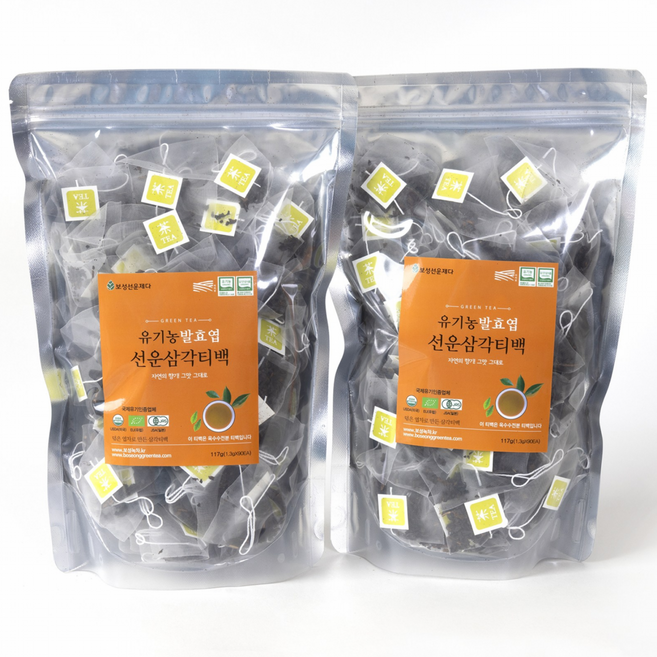 보성선운 발효엽삼각티백180t(90tx2), 2개, 1.3g, 90개입