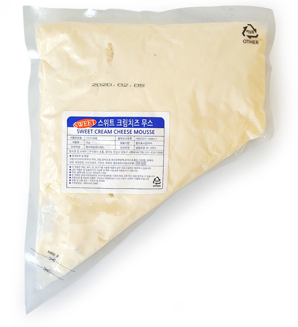 스위트 크림치즈 2개입 (치즈스프레드), 1kg