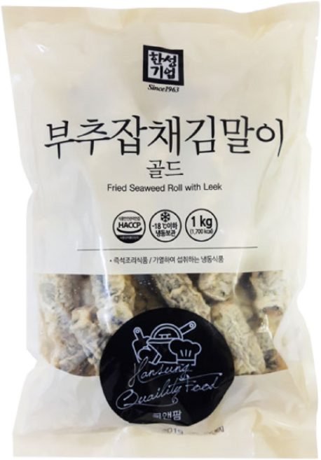 한성 부추잡채김말이, 1kg, 3개