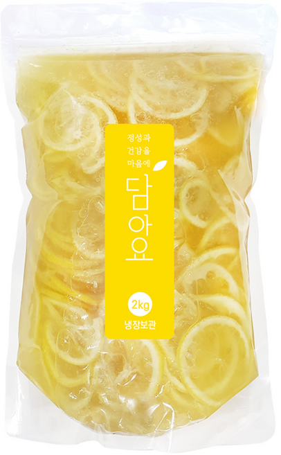 담아요 수제 레몬청(슬라이스) 비정제사탕수수원당, 2kg, 1개입, 1개