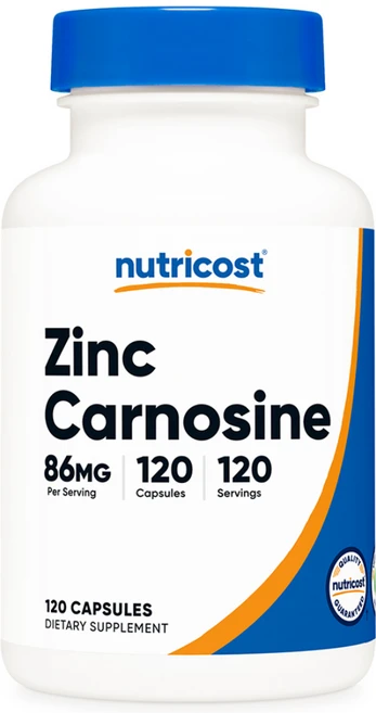 Nutricost 아연 카르노신 86mg Zinc Carnosine, 1개, 120정 - 쿠팡