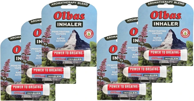 올바스 포켓 인헤일러 휴대용 에센셜 오일 6개, 6팩 - 쿠팡