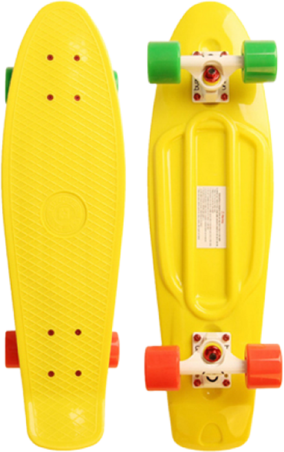 버즈런 KC인증 버즈라이더 27 크루져보드 스케이트보드 옐로우 티툴증정