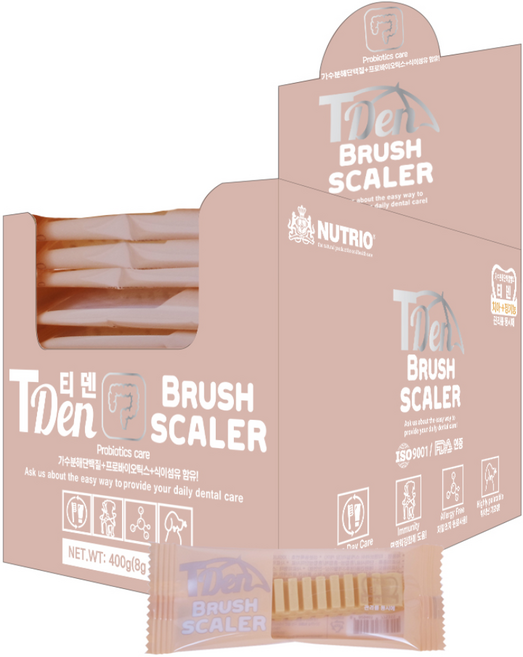 뉴트리오 강아지 티덴 브러쉬 덴탈껌 50p, 장케어, 400g, 1개