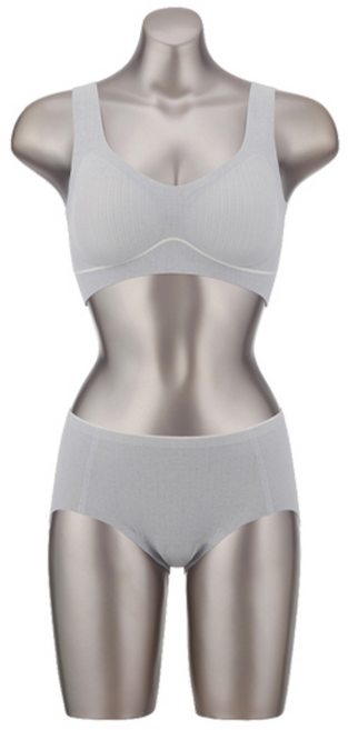 세컨스킨 무봉제 매끈라인 브라팬티 1세트