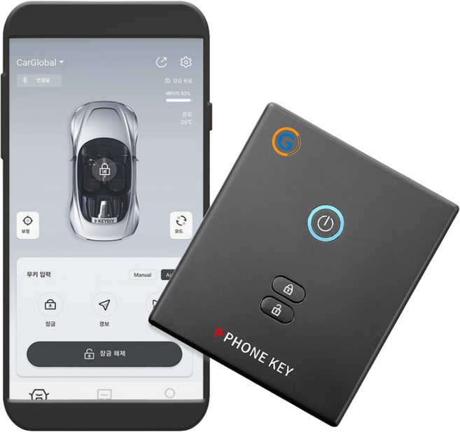폰키 [ 현대 _기아_GM 쉐보레 ]자동차 디지털키 스마트키 차량공유 편리한 오토도어 원격제어, 1개, KIA/카니발_4btn_14.5.26~20.7.19