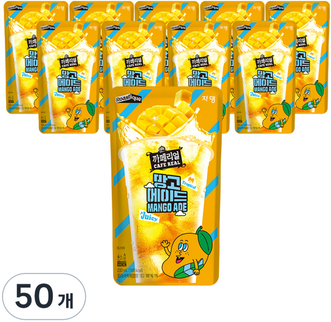 까페리얼 망고에이드, 50개, 230ml