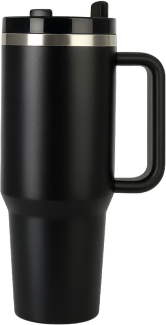 픽앤업 얼음이 녹지않는 대용량 텀블러1200ML 이중진공 스텐 보온보냉, 1개, 1200ml, 블랙