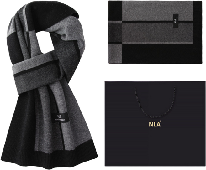 어썸H 캐시미어 목도리 따뜻한 남녀공용 고급 머플러 선물포장 배송