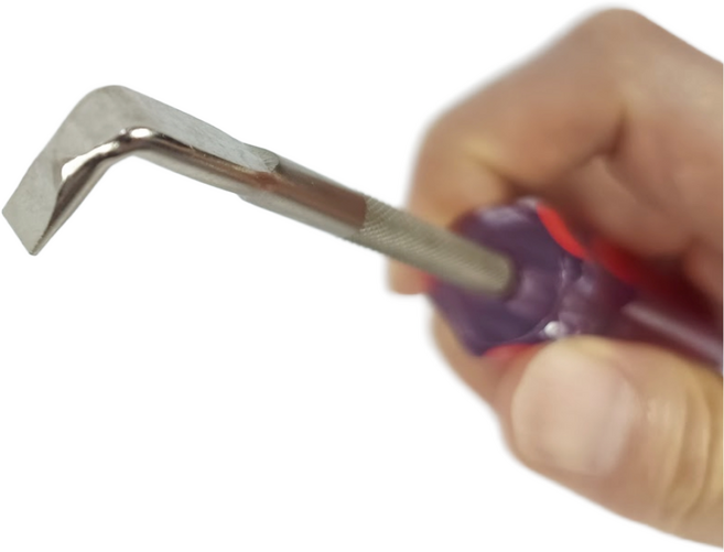 GUDOSSI 도배 갈고리 필름 시트지 공구 기역자 드라이버 이물질 제거용 굽도 갈퀴 후크 중형, 1개