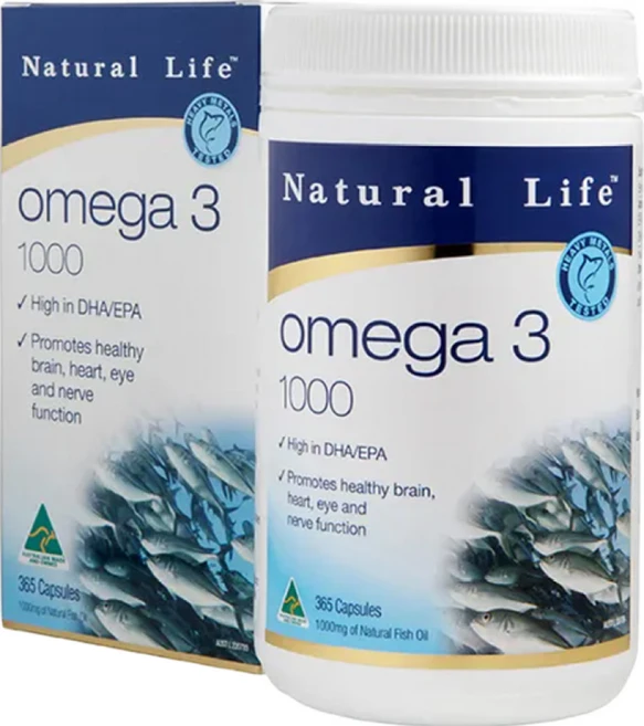 네츄럴 라이프 오메가3 1000MG 365정, 3개 - 쿠팡