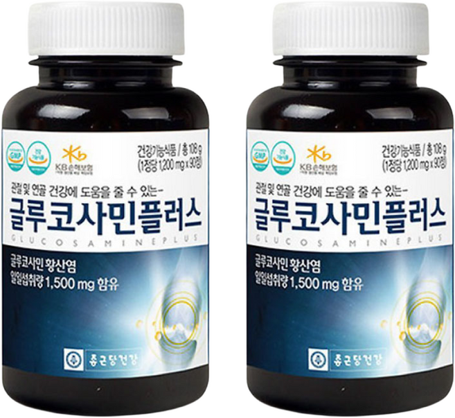 종근당건강 글루코사민 180정 무릎 관절 허리 통증 영양제, 1박스
