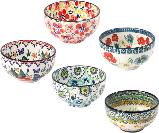 뉴 폴라니에 폴란드풍 공기 5P세트 밥그릇, 뉴 폴라니에 공기 5P세트