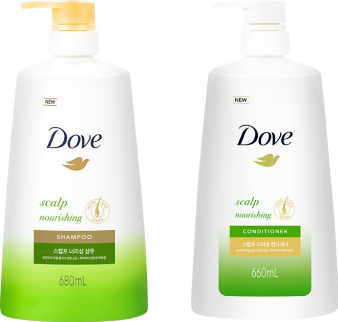 도브 스칼프 너리싱 샴푸+컨디셔너, 1개, 680ml