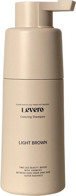 르베로 맥주효모 새치커버 염색 샴푸 라이트브라운, 1개, 300ml