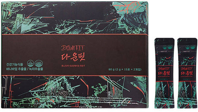 다운핏 30포 체지방감소 혈당관리 항산화작용 혈중콜레스테롤 개선, 1개, 30회분