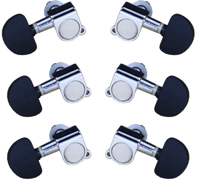 통기타 헤드머신 줄감개 블랙 노브 흑도금, 블랙흑도금노브오른쪽1개(1.2.3번방향), 1개