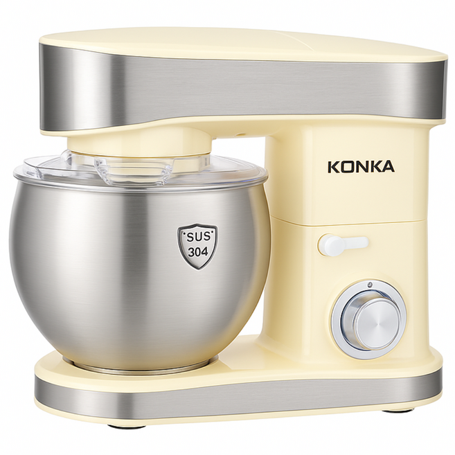 브레드믹스 조용한 제빵 반죽기 가정용 스탠드믹서 전동 휘핑기 밀가루 혼합기 미니 머랭치기, 6L KM995 1500W 기본
