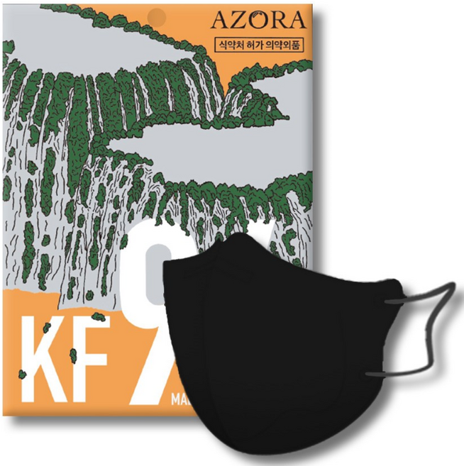 아조라 KF94 새부리형 마스크 소형 100매 홈쇼핑 베스트, 블랙, 10개, 10개입