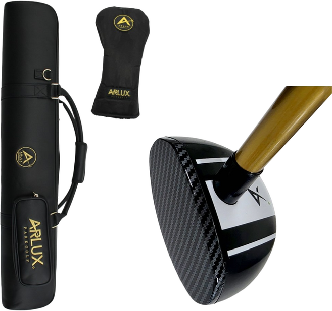 국산 프리미엄 아룩스 파크 골프채 클럽(Black / Gold), 골드