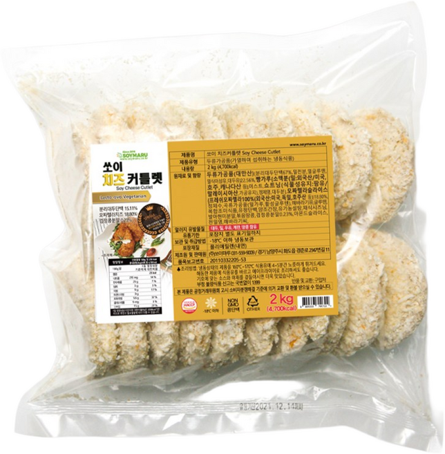 [쏘이마루] 쏘이치즈커틀렛[300g 2kg], 1개, 2kg