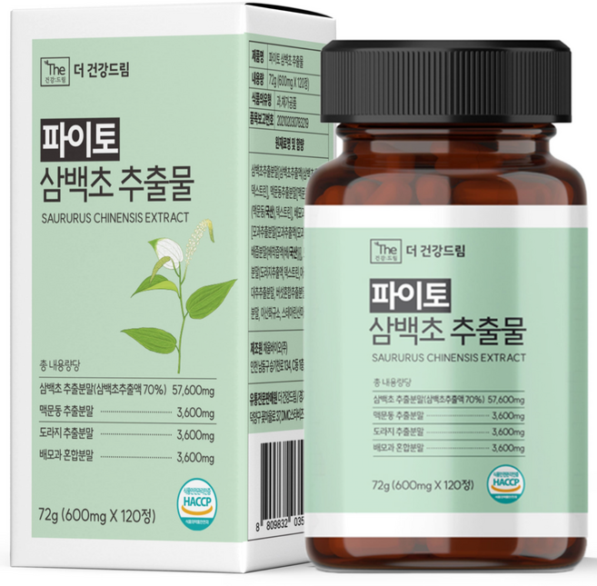 더건강드림 파이토 삼백초 추출물, 1개, 120정