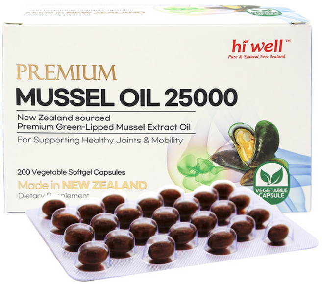 하이웰 뉴질랜드 프리미엄 초록입홍합오일 25000 200캡슐, 1개, 200정