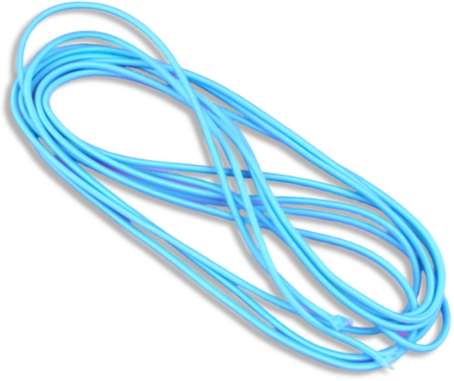 이음모음 국산 둥근 칼라 고무줄 3M, 1세트, 스카이