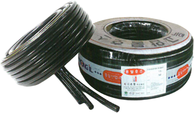 흑편사 고압호스 25 MM X 40M 국산 이끼방지 농업용 원예용 과수원용 물호스 롤단위 판매, 1개