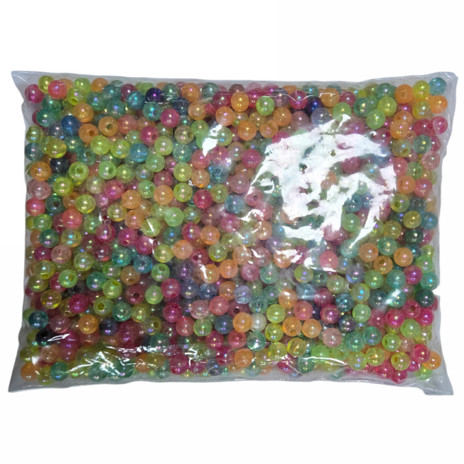 아이몽 투명 레인보우 구슬, 10mm, 1개