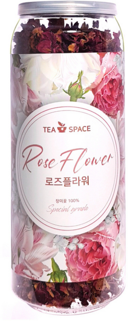 [티스페이스] 프리미엄 장미꽃차 로즈플라워 장미차, 1개, 1개입, 30g