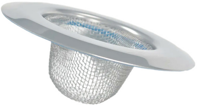 리브온 욕조 스텐 미니 메쉬 배수구망 배수구커버 덮개 2개, 실버