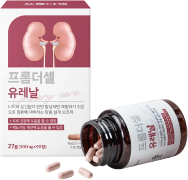 프롬더셀 유레날 강아지 고양이 요로결석 신부전 방광염 혈뇨 신장영양제, 90정, 유리너리+결석, 1개 - 쿠팡